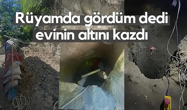Samsun’da Rüyasında Define Gören Kadın Oğluyla 12 Metre Tünel Kazdı
