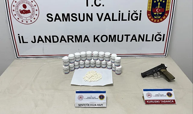 Samsun’da Uyuşturucu Operasyonu: 1317 Sentetik Ecza Hapı Yakalandı