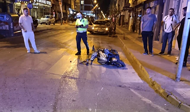 Samsun'da Motosiklet Refüje Çarptı: Sürücü Ağır Yaralandı