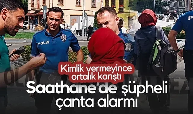 Samsun Saathane Meydanı'nda Şüpheli Çanta Alarmı: Sahibi Kimlik Vermeyince Ortalık Karıştı