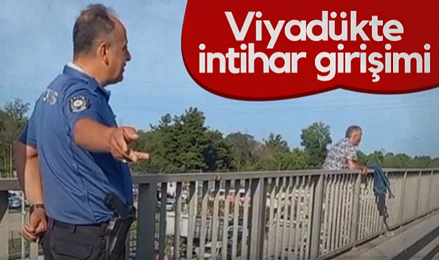 Samsun'da Viyadükte İntihar Girişimi