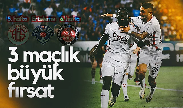 Samsunspor'a 3 Maçlık Büyük Fırsat