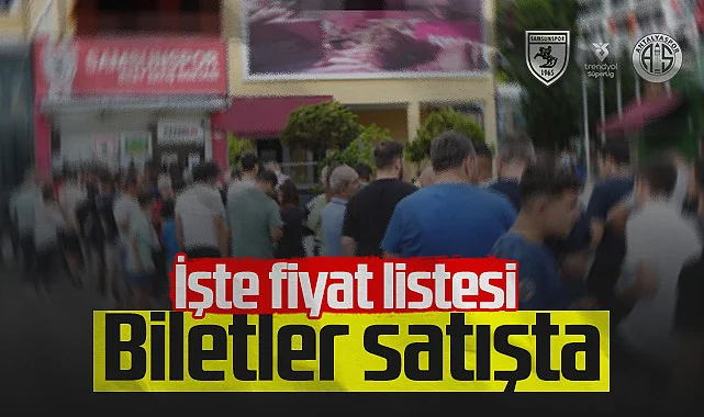 Samsunspor - Antalyaspor Maçı Biletleri Satışta!
