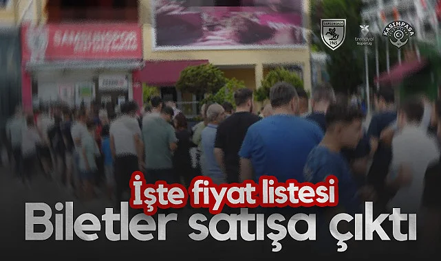 Samsunspor - Kasımpaşa Maç Biletleri Satışa Sunuldu!
