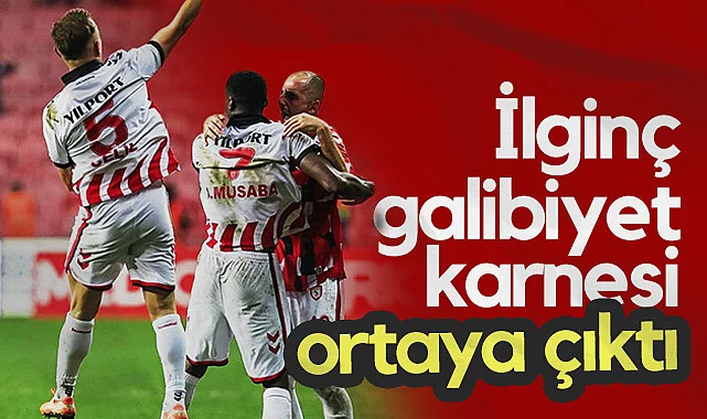 Samsunspor'un İlginç Galibiyet Karnesi Ortaya Çıktı