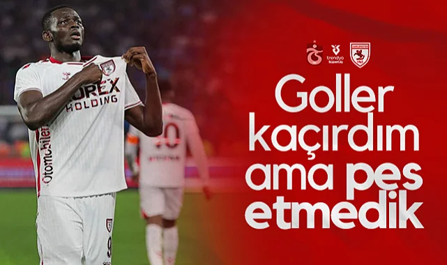 Samsunsporlu Marius'tan Trabzonspor Maçı Yorumu: Goller Kaçırdım Ama Pes Etmedik