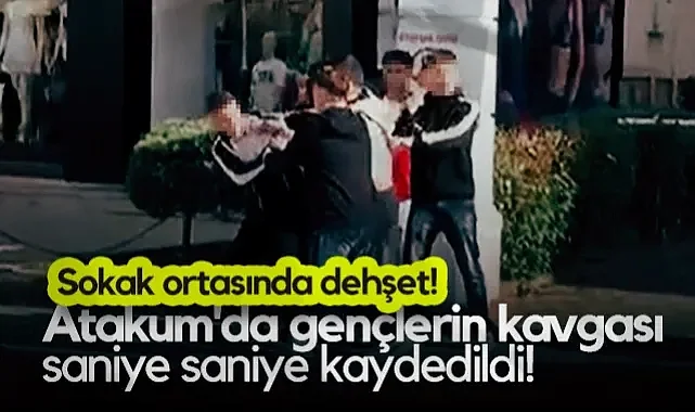 Sokak Ortasında Dehşet! Atakum'da Gençlerin Kavgası Saniye Saniye Kaydedildi!