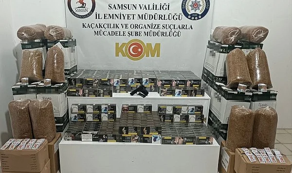 Terme'de Dev Kaçak Tütün Operasyonu: Polis İş Yeri ve Depoya Baskın Yaptı