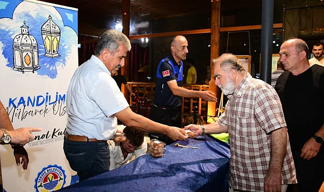 Terme’de Kandil Coşkusu: Dualar Edildi, Tatlı İkramı Yapıldı