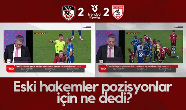 Trio'dan Samsunspor Maçı Yorumu: Zeki'nin Pozisyonu Doğru, Ndiaye'nin Kartı Yanlış
