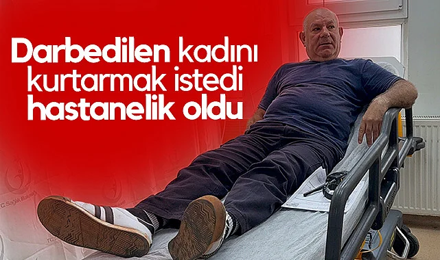 Yer Samsun! Darbedilen Kadını Kurtarmak İstedi, Hastanelik Oldu...