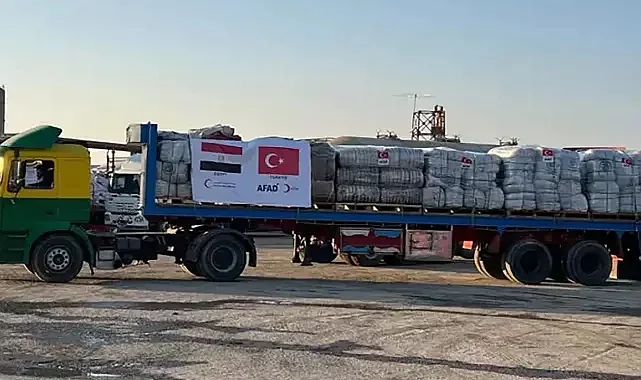 AFAD’tan Gazze’ye 333 Tır Yardım: Yarın Yeni Yardımlar Yola Çıkacak