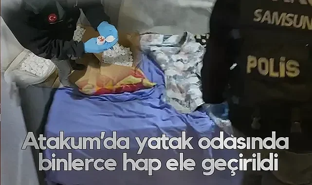 Atakum'da Uyuşturucuya Darbe: Yatak Odasında 103 Bin Hap Bulundu