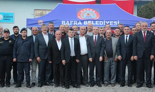 Bafra’da Muhtarlardan Anlamlı Cumhuriyet Kutlaması