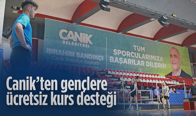 Canik'ten Gençlere  Ücretsiz Kurs Desteği