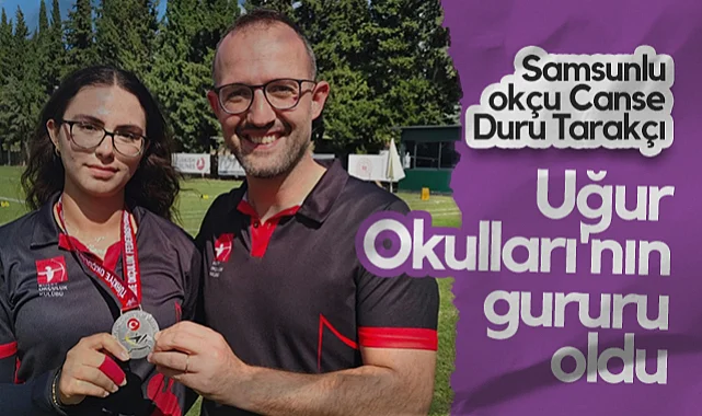 Canse Duru Tarakçı Uğur Okulları'nın Gururu Oldu: Okçuluk Türkiye Şampiyonası'ndan İki Madalya