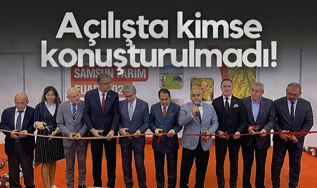 CHP Samsun İl Başkanı Mehmet Özdağ'dan Samsun Tarım Fuarı Açılışına Tepki: Kimse Konuşturulmadı