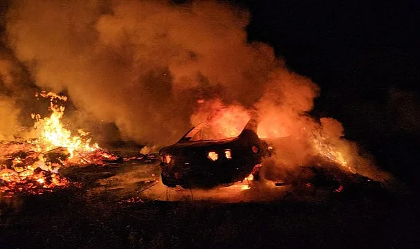 Çorum'da Seyir Halindeki Otomobil Alev Aldı: Yangın Büyüdü