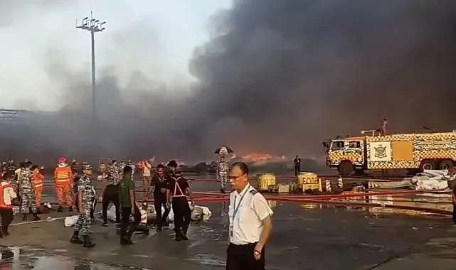 Havalimanında Yangın Paniği! Tüm Uçuşlar Durduruldu