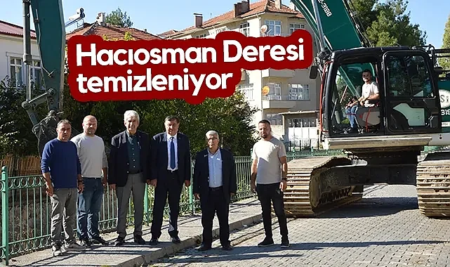 Havza'da Hacıosman Deresi Temizleniyor