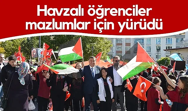 Havzalı Öğrenciler Mazlumlar İçin Yürüdü