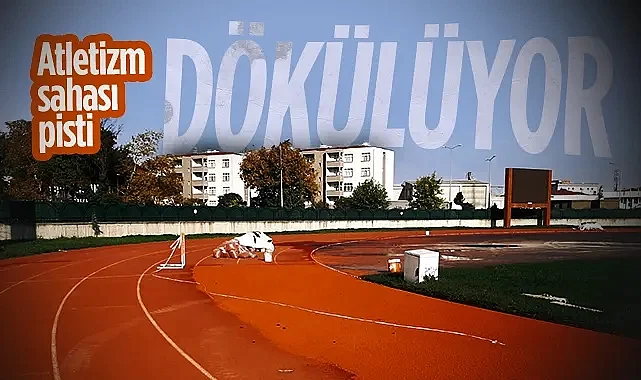 İlkadım Atletizm Sahası Pisti Çöküyor! 