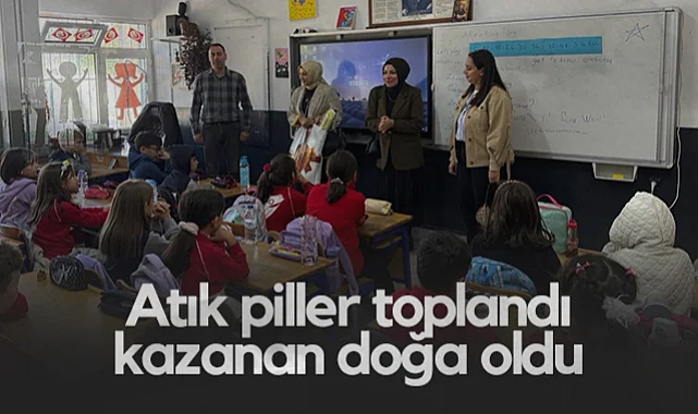 İlkadım'da Atık Piller Toplandı Kazanan Doğa Oldu