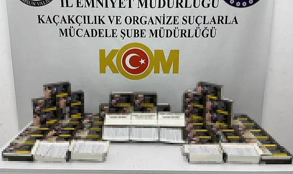 İlkadım'da Şok Baskın! Evden On Binlerce Kaçak Sigara Çıktı