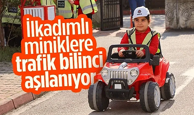 İlkadımlı Miniklere Trafik Bilinci Aşılanıyor