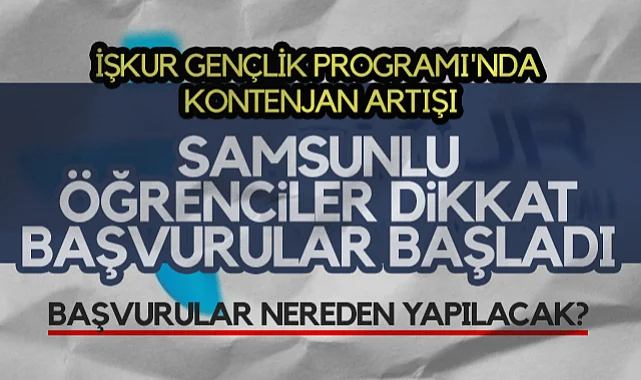 İŞKUR Gençlik Programı Kontenjanı 150 Bine Çıktı: Öğrencilere Günlük 1.083 TL Ödeme