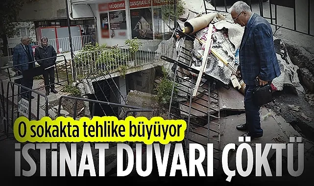 İstinat Duvarı Çöktü! Samsun'un O Sokağında Tehlike Büyüyor...
