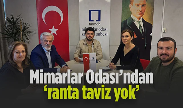 Mimarlar Odası Samsun'dan Ranta Taviz Yok