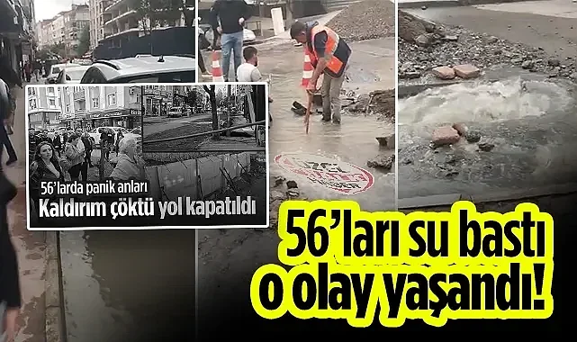 Samsun 56'lar Caddesi'nde İstinat Duvarı Çökmüştü! Olaydan Önce Altyapı Borusu Patlamış...