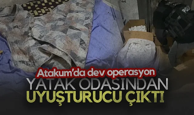 Samsun Atakum’da Dev Uyuşturucu Operasyonu: Yatak Odasında 103 Bin Hap Ele Geçti