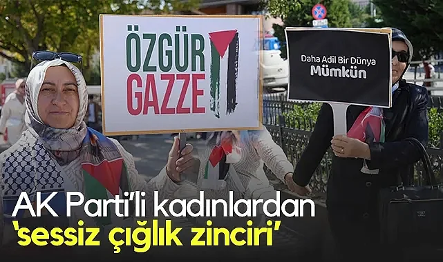 Samsun'da AK Parti’li Kadınlardan Sessiz Çığlık Zinciri