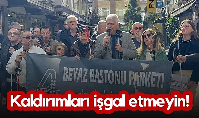 Samsun’da Altı Nokta Körler Derneği'nden Çağrı: Kaldırımları İşgal Etmeyin!