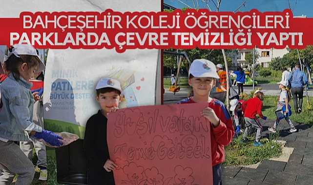 Samsun'da Bahçeşehir Koleji Öğrencileri Parklarda Çevre Temizliği Yaptı