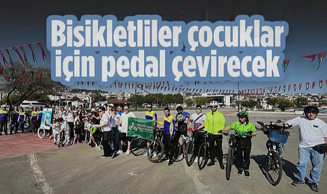 Samsun'da Bisikletliler Çocuklar İçin Pedal Çevirecek