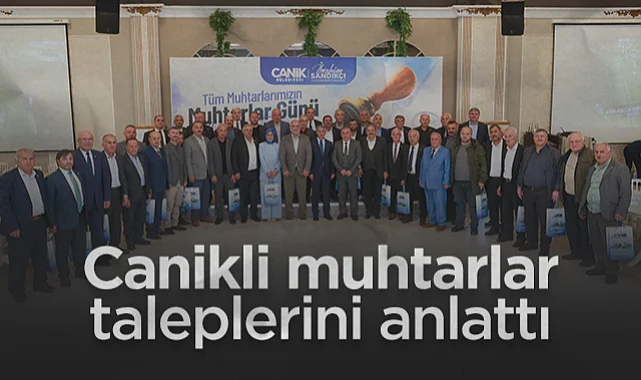 Samsun'da Canikli Muhtarlar Taleplerini Anlattı
