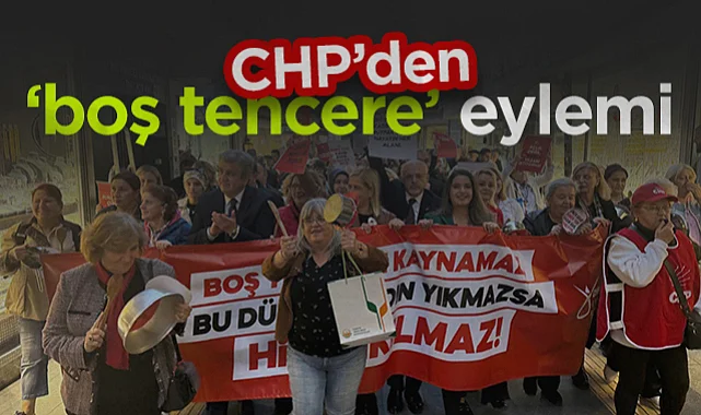 Samsun'da CHP'den Boş Tencere Eylemi