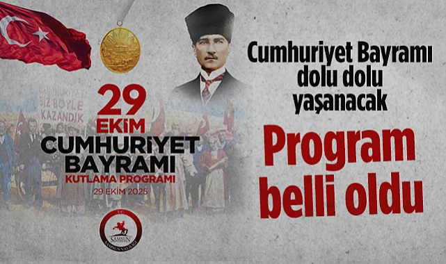 Samsun'da Cumhuriyet Bayramı Dolu Dolu Yaşanacak: Program Belli Oldu