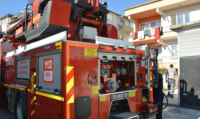Samsun’da Evden Çıkan Duman Ekipleri Harekete Geçirdi