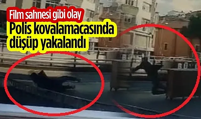Samsun'da Film Sahnesi Gibi Polis Kovalamacası! Düşüp Yakalandı...