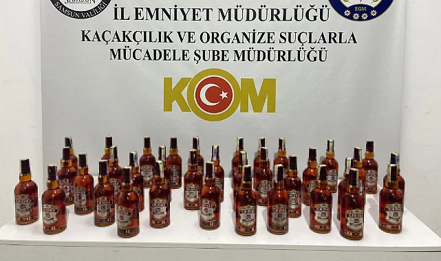 Samsun’da Kaçak İçki Operasyonu: 1 Şüpheli Yakalandı