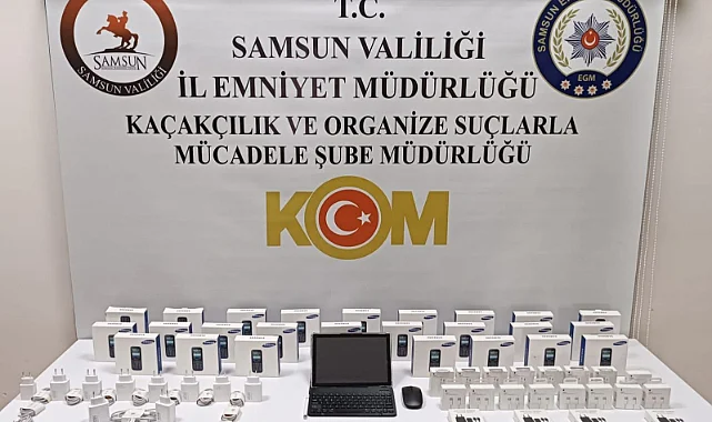 Samsun'da Kaçak Telefon Operasyonu: 25 Telefon Ele Geçirildi