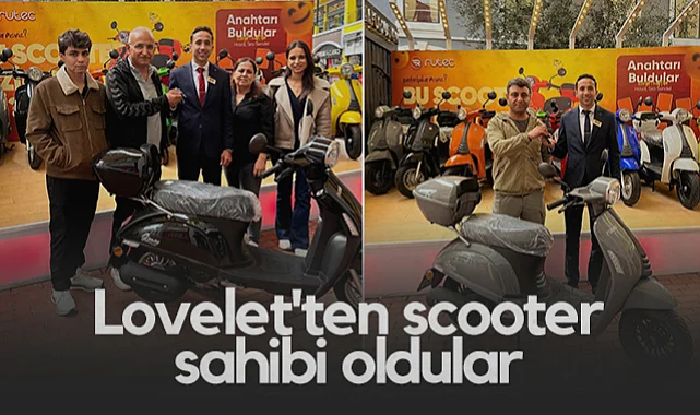 Samsun'da Lovelet'ten Scooter Sahibi Oldular