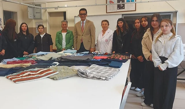 Samsun'da Moda Tasarımı Öğrencilerine Kumaş Desteği