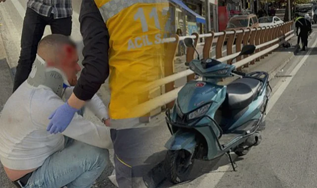 Samsun'da Motosiklet Devrildi: 2 Yaralı