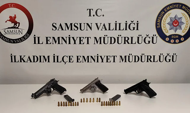 Samsun’da Ruhsatsız Silah Operasyonunda 3 Zanlı Yakalandı