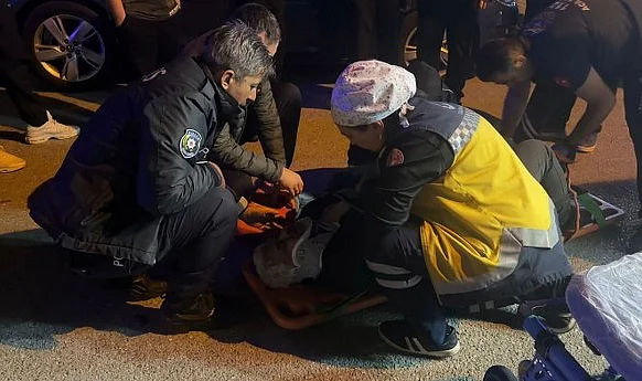 Samsun'da Seyir Halindeyken Motosikletiyle Düştü Şahıs Yaralandı